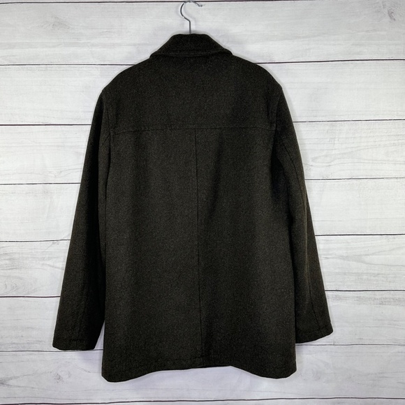 J. Crew Men's Uniform Green Insulated Wool Jacket Size S - Picture 3 of 11